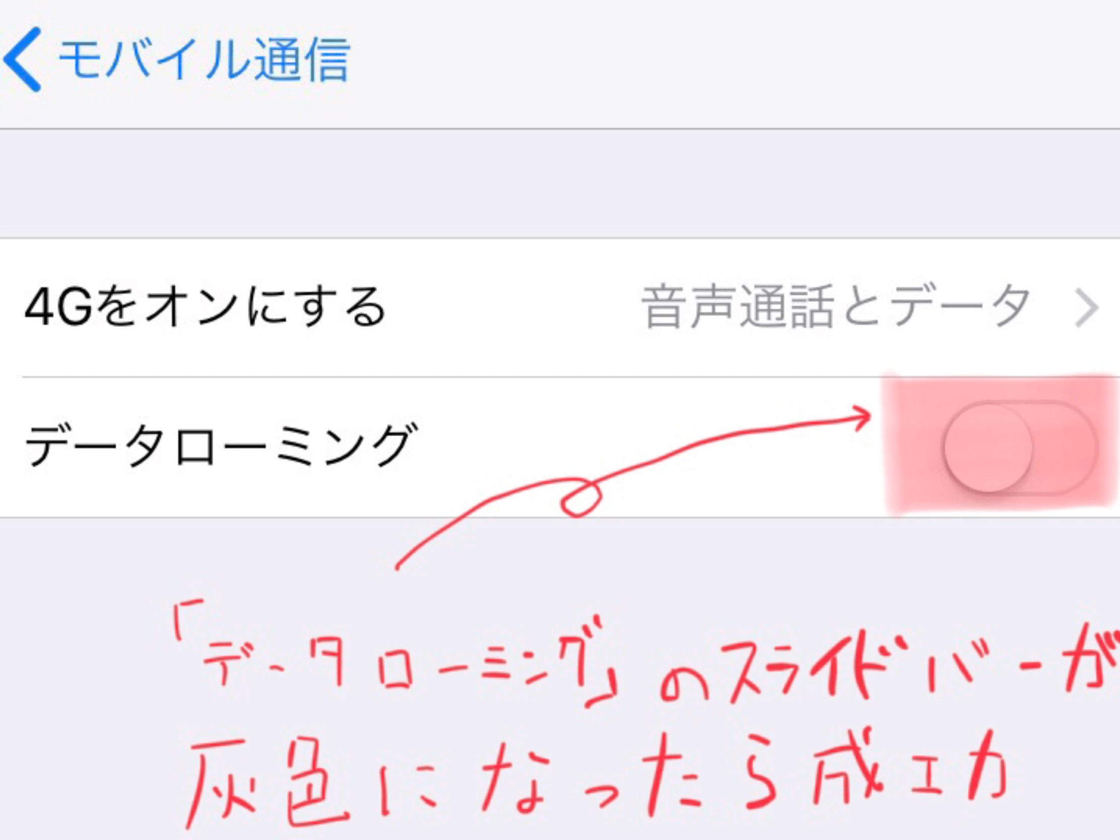 iPhoneの設定アプリのスクリーンショット4