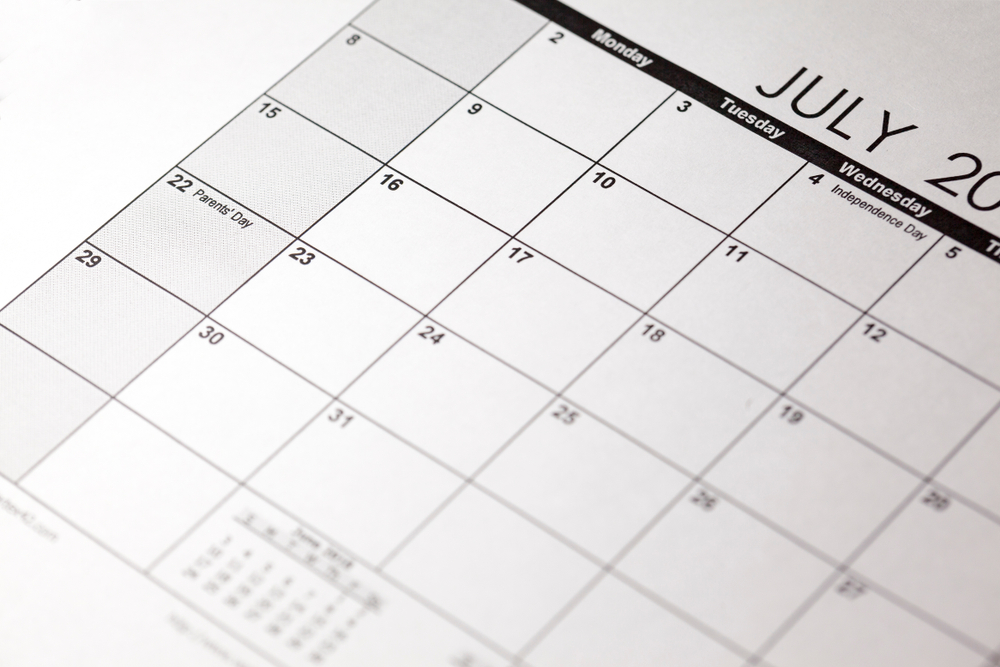 カレンダーのイメージ画像