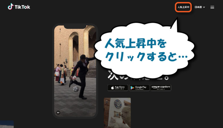 TikTokのPC公式サイト