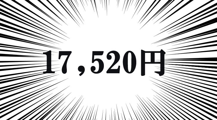 17520円を強調した画像