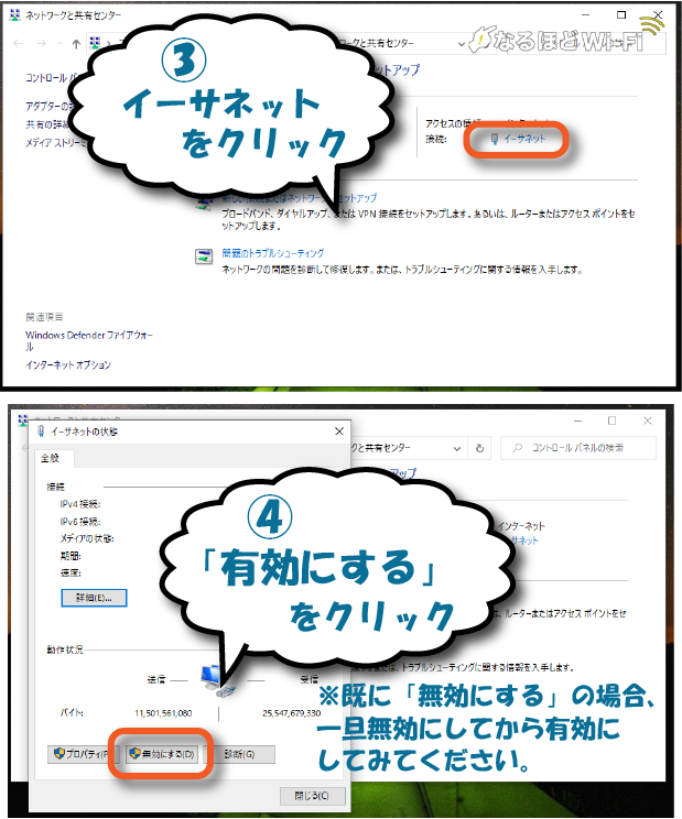 イーサネット コレクション つなぎ 方