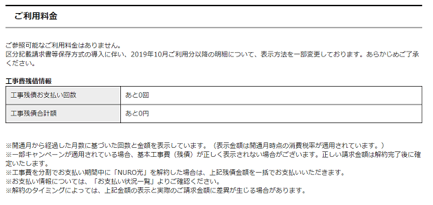 開通工事費の残債