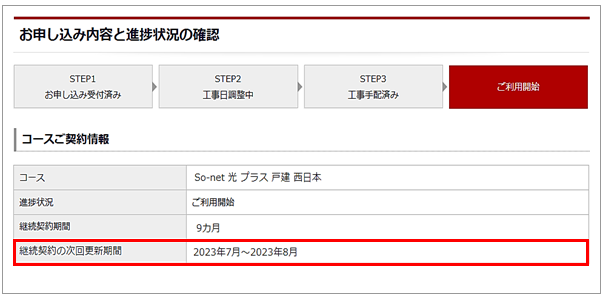 So-netの更新期間