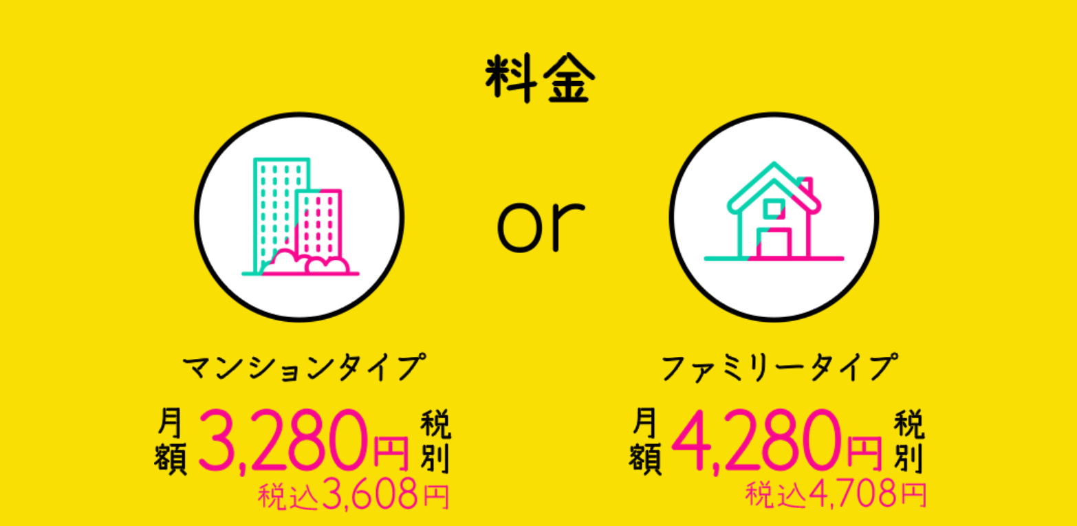おてがる光の料金