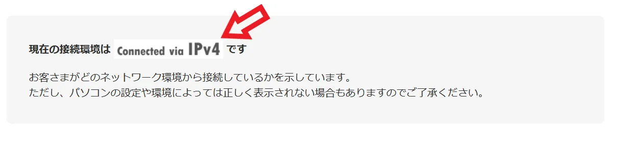 「IPv6オプション」申込確認