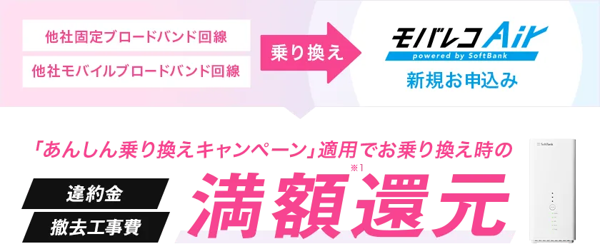 モバレコエアー_他社違約金満額返還キャンペーン