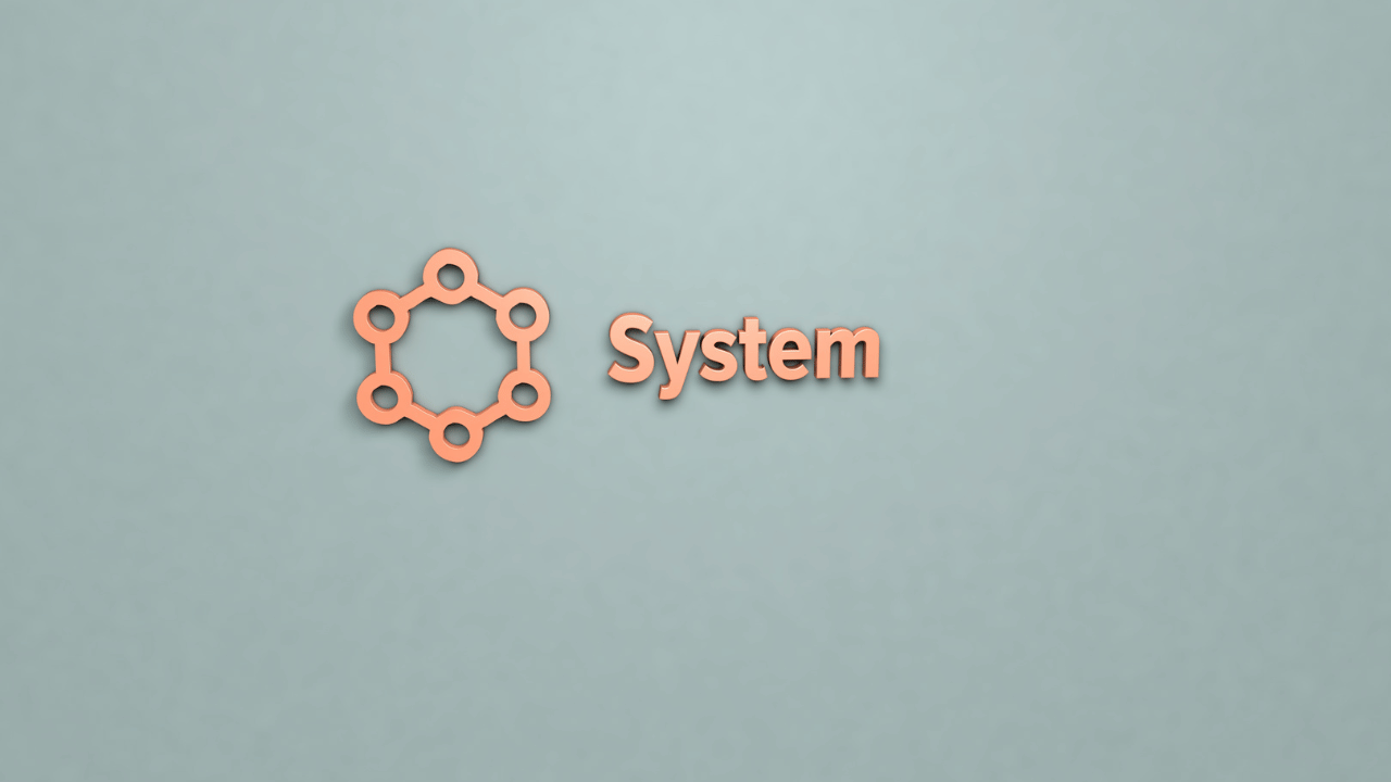 systemの文字