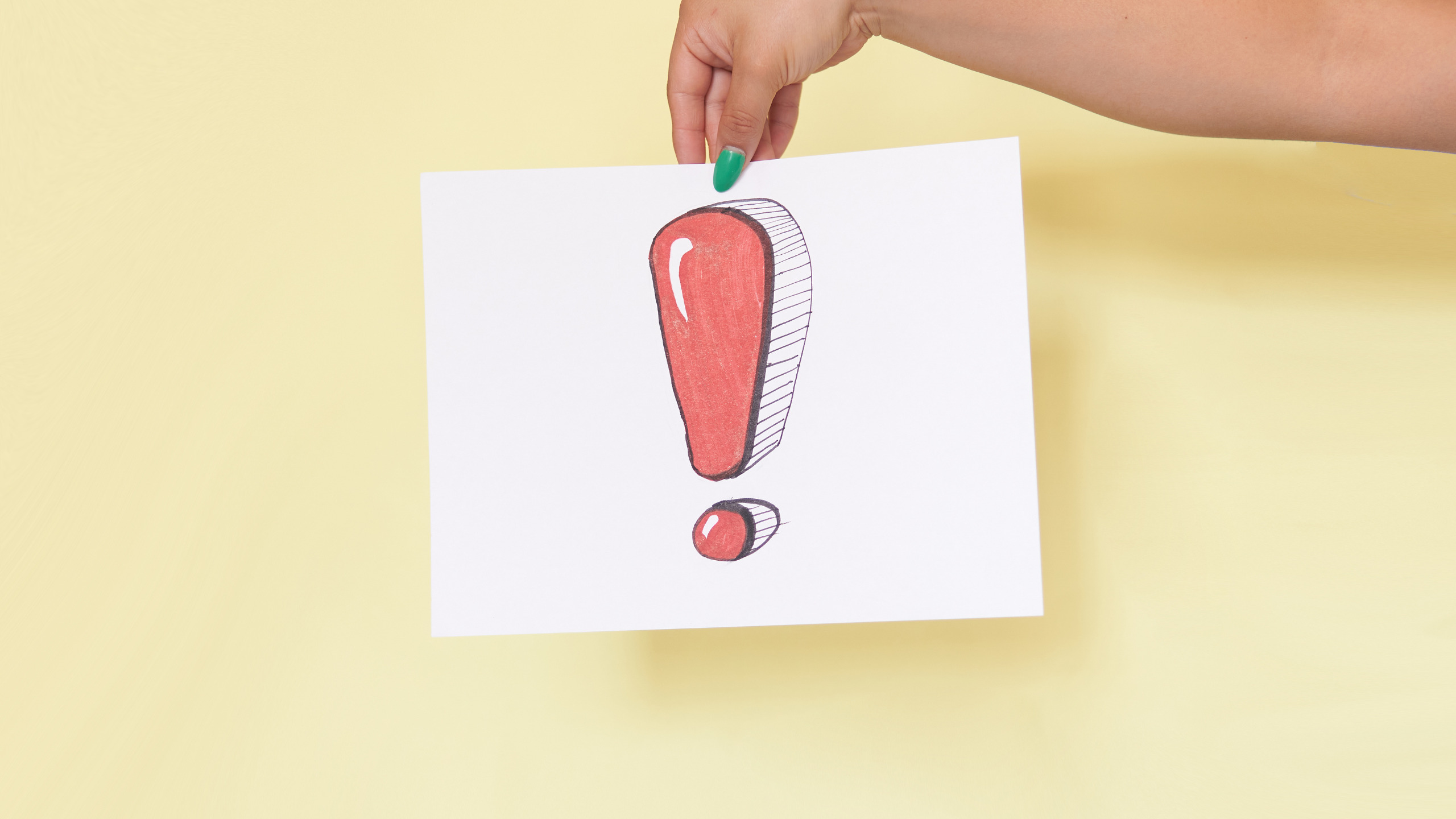 びっくりマーク